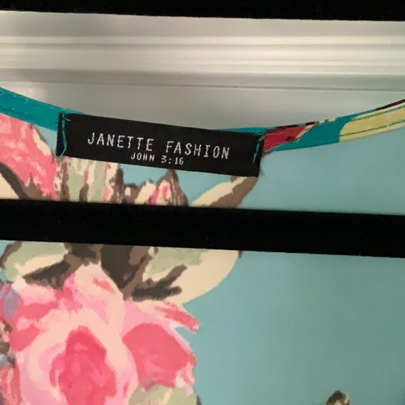 Gorgeous turquoise floral long wrap maxi dress - Picture 4 of 7